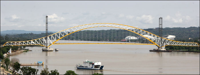 Jembatan Kartanegara yang telah tuntas dikerjakan akan diresmikan pada 7 Desember mendatang