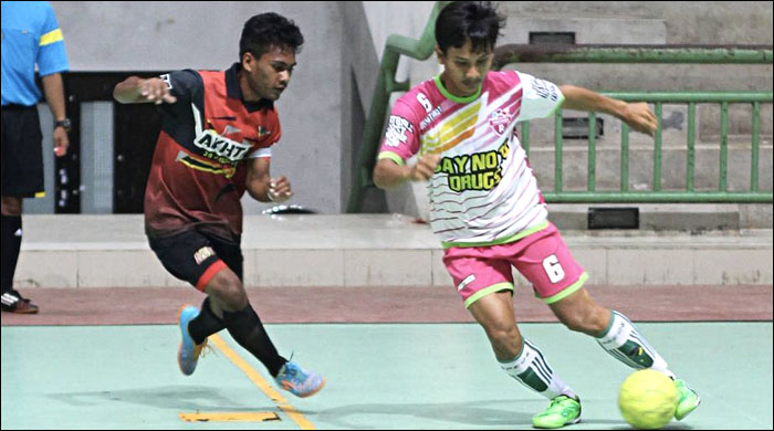 Duel antara tim Pinkymen FC vs Akhtar FC yang berkesudahan 5-0 untuk kemenangan Pinkymen FC