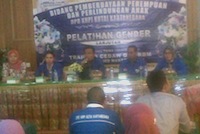 Suasana pembukaan Pelatihan Kesetaraan Gender lanjutan di Tenggarong, Senin (04/02) kemarin