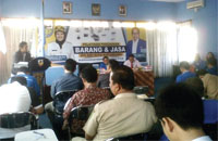 Suasana pelatihan pengadaan barang/jasa di KNPI Kukar