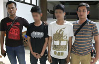 Dua warga Loa Duri yang juga kerabat tersangka Id kini diamankan petugas Polres Kukar untuk dimintai keterangan