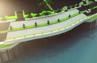 Inilah rancangan jalan penyambung yang akan dibangun diatas longsoran jalan di desa Bakungan, Loa Janan