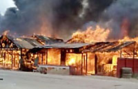 Kebakaran kembali melanda desa Jembayan, Loa Kulu, pada Senin (18/08) kemarin