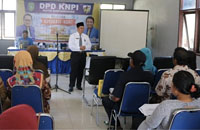 Suasana kegiatan Pelatihan Advokasi KDRT di Kecamatan Loa Kulu yang digagas DPD KNPI Kukar 