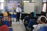 Suasana kegiatan Pelatihan Advokasi KDRT di Kecamatan Loa Kulu yang digagas DPD KNPI Kukar 