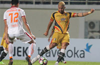 Marclei Cesar tak mampu mencetak gol pada laga pekan ke-31 melawan Borneo FC