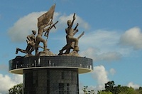 Tugu perjuangan Merah Putih di Sanga-Sanga