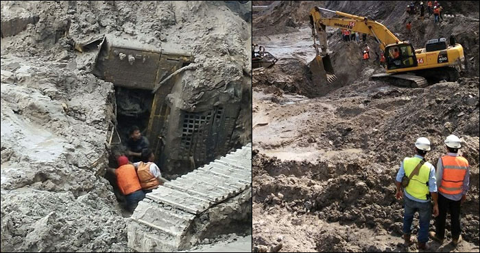 Tim dari perusahaan PT BMSA, PT RCI dan PT UBM dikerahkan untuk mencari Zumran yang tertimbun longsor pada Rabu (08/11) lalu  