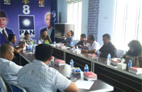 Suasana rapat Tim Pilkada Kukar bersama Tim Pilkada DPW PAN Kaltim