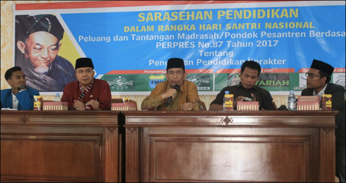 Kegiatan Sarasehan Pendidikan dalam rangka Hari Santri Nasional yang digelar di Tenggarong, Kamis (19/10) lalu