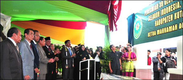 Peresmian 39 gedung pengadilan tingkat satu di seluruh Indonesia yang dipusatkan di PN Tenggarong, Rabu (22/05) kemarin