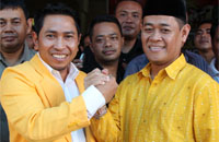 Idham Khalid dan Abdul Kadir maju ke Pilkada Kukar 2015 setelah diusung Partai Golkar