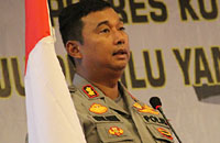 Kapolres Kukar AKBP Anwar Haidar saat membuka kegiatan FGD Nyoblos Itu Keren