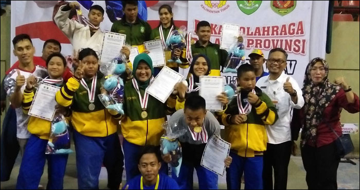 Para atlet Judo Kukar berhasil menyumbang 6 medali emas, 3 perak dan 1 perunggu di ajang Popprov XV/2018 Kaltim di Samarinda