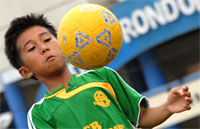 M Taufany Muslihuddin, salah satu striker andalan SSB Pemuda 