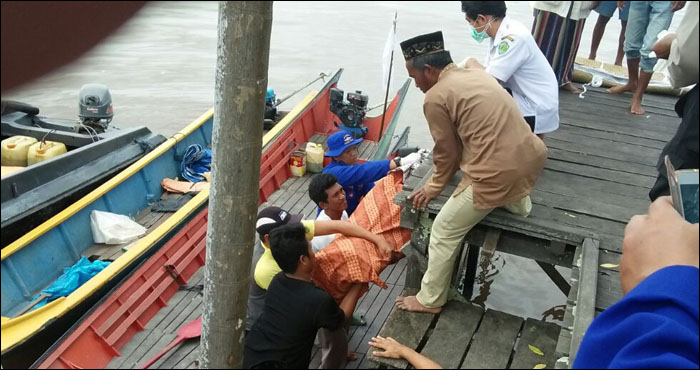 Warga Sanga-Sanga Muara, Mansyur, yang menghilang sejak sepekan akhirnya ditemukan tak ber