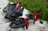 Sepeda motor korban menjadi saksi bisu kasus tabrak lari di jalanan Tenggarong-Sebulu