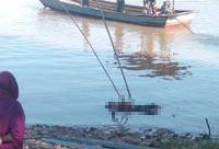 Ditemukannya jasad pria di sungai Mahakam membuat geger warga desa Sanggulan, Kecamatan Sebulu, Jum'at (08/01) pagi