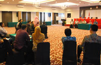 Suasana seleksi calon komisioner KPU Kukar di Hotel Grand Fatma beberapa waktu lalu