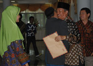 Pj Bupati Kukar Sjachruddin menerima dukungan dan aspirasi dari Semar Kukar untuk ikut berlaga dalam Pilkada 2010