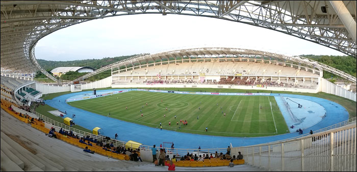 Stadion Aji Imbut menjadi tuan rumah semifinal Piala Gubernur Kaltim 2016 yang mempertemukan Madura United vs Arema Cronus vs Persiba Balikpapan
