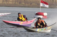 Ajang tahunan Lomba Balap Ketinting kembali digelar di sungai Mahakam, Tenggarong, dalam rangka menyemarakkan TIFAF 2019