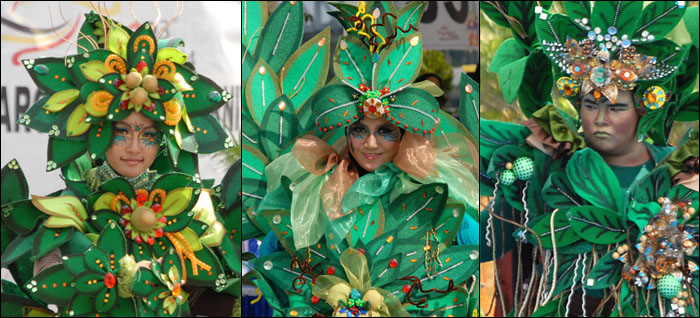 Para talent TKC 2014 yang tampil dengan kostum bertema Mangrove atau pohon Bakau