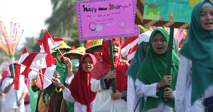 Hiasan Pawai Tahun Baru Islam Semarak Pawai Taaruf Sambut Tahun Baru Islam 1441 H