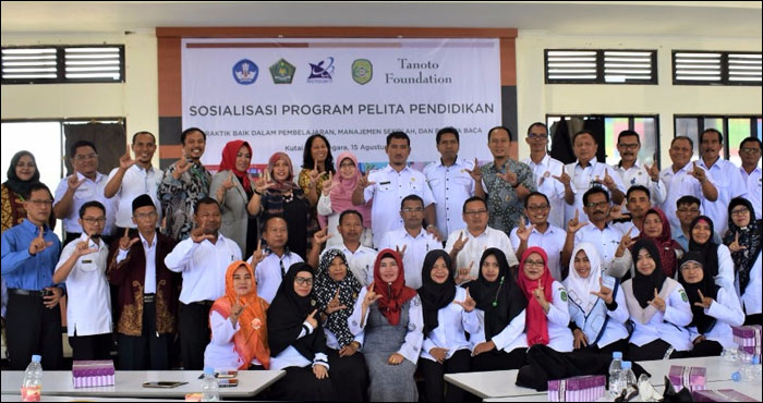 Perwakilan 24 sekolah mitra dan pemangku kepentingan di Kukar ikut ambil bagian pada sosialisasi program Pelita Pendidikan yang digagas Tanoto Foundation