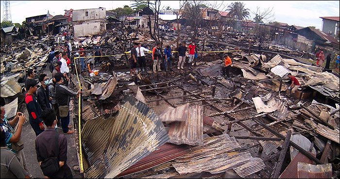 Suasana olah TKP pertama yang dilakukan Polres Kukar pada Kamis (17/01) pekan lalu