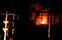 Kebakaran di RT 2 Kelurahan Loa Tebu menghanguskan 4 buah rumah warga