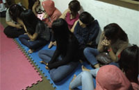 Sebanyak 10 orang gadis yang kebanyakan adalah remaja usia 18-19 tahun ikut dibawa ke markas Satpol PP Kukar