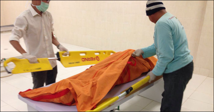 Jasad Noval Fajar berhasil ditemukan tadi malam dan langsung dievakuasi ke RSUD AM Parikesit untuk divisum