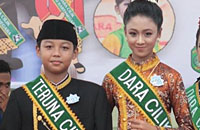 M Rezy Abdurahman dan Nasywa Kayla Nur Arifah terpilih sebagai Teruna dan Dara Cilik Kukar 2016