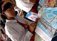 Tak kurang dari 60 pelajar SD ikut serta dalam Lomba Menggambar garapan Disparbud Kukar