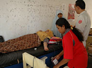 Kegiatan donor darah yang berlangsung di kampus Unikarta, Tenggarong, Sabtu (26/05) kemarin