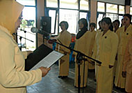 Suasana pelantikan pengurus ranting GOPTKI dari 7 Kecamatan wilayah Hulu Mahakam