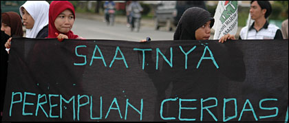 Kemuslimahan KAMMI Kukar menyerukan agar kaum perempuan juga cerdas politik