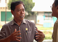 Ketua Umum DPW Abpedsi Kaltim Soetedjo yang juga Ketua BPD Desa Loa Janan Ulu