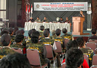 Suasana Rapat Akbar LPADKT Kukar di gedung Serapo LPKK yang dibuka oleh Wabup Samsuri Aspar