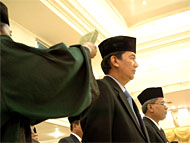 Pengambilan sumpah jabatan kepada para pejabat eselon II dan III di lingkungan Pemkab Kukar