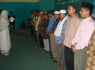 Suasana pelantikan DPD NW Kukar oleh Hj Siti Raehanun Abdul Majid, Minggu (27/07) lalu 