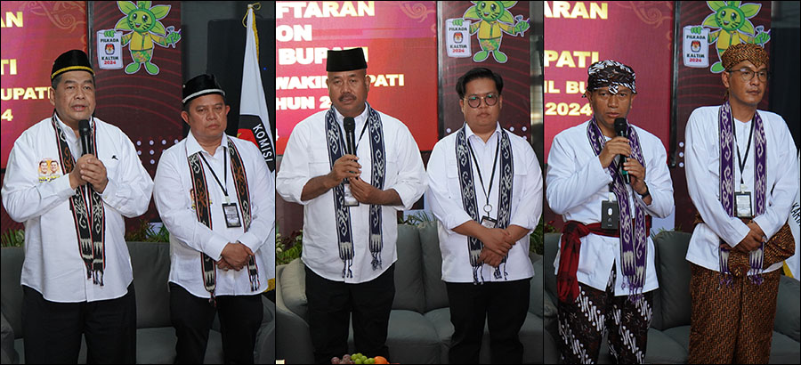 Tiga paslon yang bakal bertarung pada Pilkada Kukar 2024: Awang Yacoub Luthman-Ahmad Zais HRH, Edi Damansyah-Rendi Solihin, dan Dendi Suryadi-Alif Turiadi , 