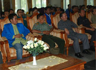 Suasana pembukaan Konfercab XIII PMII Kukar di Pendopo Odah Etam, Tenggarong, tadi pagi