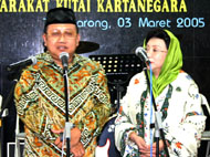 Selain sebagai Pj Bupati Kukar, Hadi Sutanto dan istri memohon agar masyarakat juga berkenan menerima mereka sebagai warga Kukar