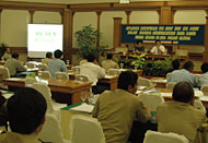 Suasana Seminar Aplikasi Sertifikasi ISO di Hotel Singgasana Tangga Arung, Tenggarong, Rabu (14/09) siang