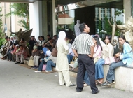Para guru berstatus pegawai T3D asal Kec Marangkayu yang ingin bertemu langsung dengan Kepala BKD Kukar