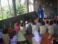 Suasana kegiatan Pesantren Kilat di Desa Kerta Buana, Kecamatan Tenggarong Seberang
