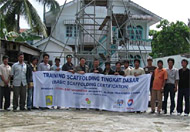 Pelatihan Scaffolding & Rigger menjadi agenda rutin Total E&P Indonesie untuk meningkatkan keterampilan para pemuda