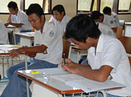 Suasana kegiatan Ujian Nasional di Kukar beberapa tahun lalu